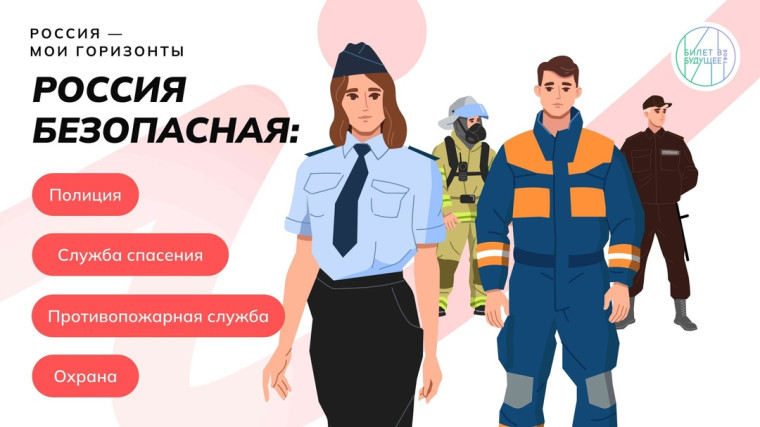 Россия – мои горизонты. «Россия безопасная: полиция, противопожарная служба, служба спасения, охрана».